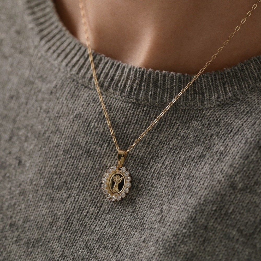 Baby Jesus Necklace | 18k Gold Filled - Picture 2 of 9